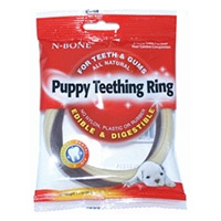 N-Bone Puppy Teething Ring Pumpkin Flavor 3 pack  