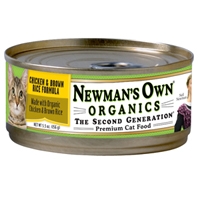 Newman's Own Cat Chicken & Brown Rice 24/5.5oz