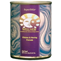 Wellness Canned Cat Super5Mix Chicken & Herring 12/12.5 oz Case