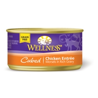 Wellness Cat Cuts Cubed Chicken, 24/3 Oz