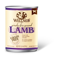 Wellness Canned Dog 95% Lamb 12/13.2 oz Cans