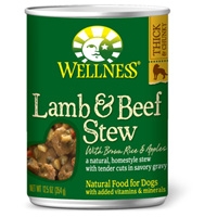 Wellness Lamb & Beef Stew with Brown Rice & Apples 12/12.5 oz. Can