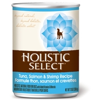 Holistic Select Tuna, Salmon, & Shrimp Can Dog 12/13 oz.