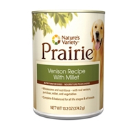 Nature's Variety Prairie Canned Venison Recipe with Millet 13.2 oz.  