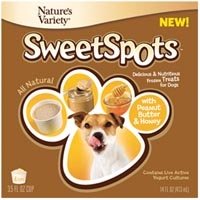 Nature's Variety Instinct Sweet Spots Peanut Butter & Honey Frozen Treat for Dogs 4 Pack