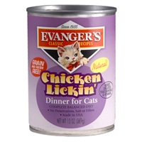 Evanger's Chicken Licken Cat, 12/13 Oz