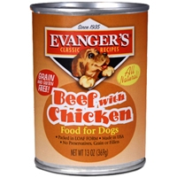 Evanger's Natural Classic Beef W/Chicken Supplement For Dogs 13 oz.
