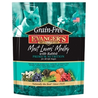 Evanger's Grain-Free Meat Lover's Medley with Rabbit Dry Cat Food 