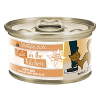 Cats in the Kitchen Chicken & Turkey Recipe Au Jus Fowl Ball Canned Cat Food, 3.2 oz.
