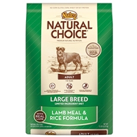 NUTRO NAT CHOICE LARGE BREED LAMB/RICE 30#  