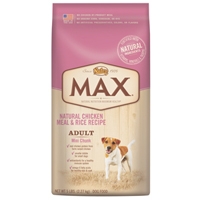 MAX® Natural Chicken Meal & Rice Adult Mini Chunk Dog Food 4/5 Lb