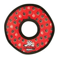 VIP Products Tuffy Ultimate Gear Ring Red Paws  