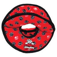 VIP Products Tuffy's Ultimate 4-Way Ring Red Paws