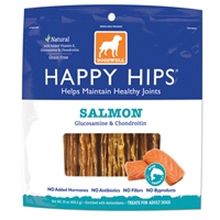 Dogswell 15oz HAPPY HIPS® Salmon Jerky with Whitefish, Glucosamine & Chondroitin