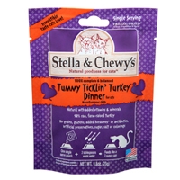 Stella & Chewy's 0.8 oz Freeze Dried Tummy Ticklin' Turkey Dinner for Cats  