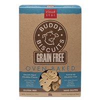 Grain Free Oven Baked Buddy Biscuits Dog Treats - Smooth Aged Cheddar  