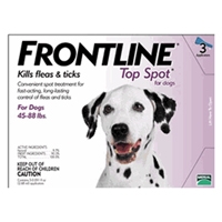 Frontline Flea and Tick Treatment for Dogs 45-88 pounds 3 Month Supply 