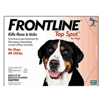 Frontline Flea and Tick Treatment for Dogs 89+ pounds 3 Month Supply 