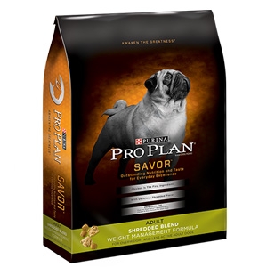 Purina Pro Plan Savor Shredded Weight Management Dog Formula