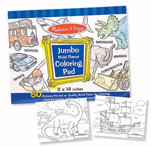 Jumbo Coloring Pad - Blue