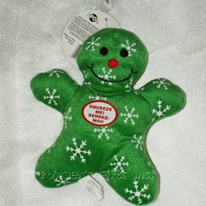 Holiday Snowflake/Gingerbread Man Dog Toy