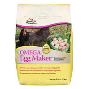 MannaPro® Omega Egg Maker™ Supplement for Laying Hens