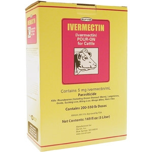 Durvet Ivermectin Pour-On for Cattle Dewormer