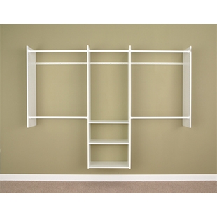 Easy Track 4' to 8' Deluxe Tower Closet - White