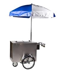 Ice Cream Cart w/Umbrella