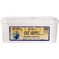 Earthbath Grooming Wipes - Hypo Allergenic Cat Wipes - 100 Ct.