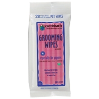 Earthbath Grooming Wipes Puppy Grooming Wipes 28 Ct. Travel Pack  