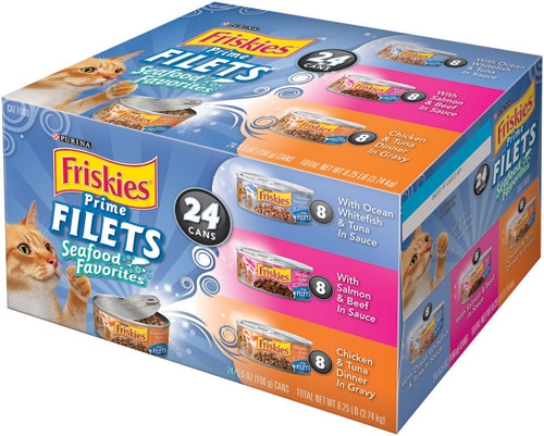 Friskies Prime Filets Surf Collection Pack 24/5.5 oz.  