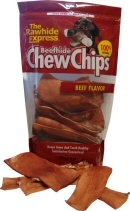 Rawhide Express Beef Rawhide Chips 1 Lb