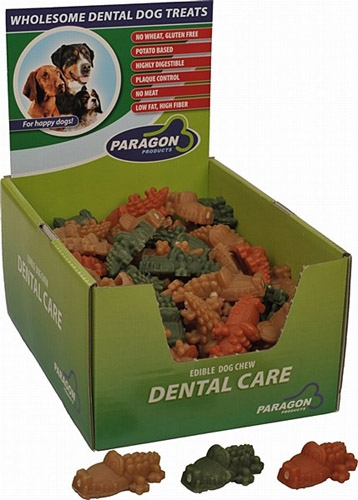 Paragon Alligator Dental Dog Treat Small 3.2" 100 ct. Display Box  