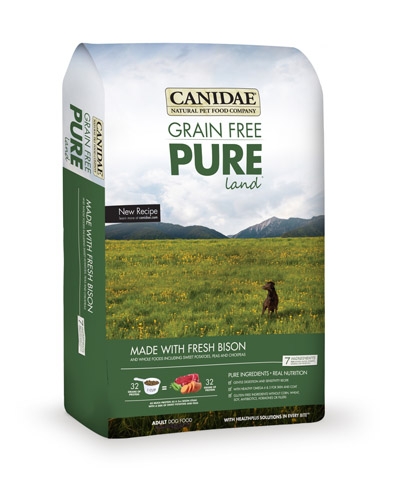 Canidae Grain Free Pure Land with Fresh Bison - Dry Dog Food 24 lb.