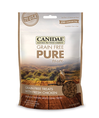 CANIDAE Grain Free Pure Taste Cat Treats with Fresh Chicken  