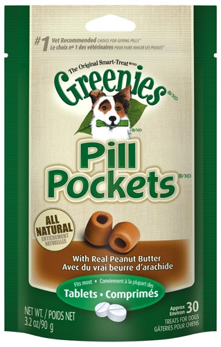 Canine Greenies Pill Pockets PEANUT BUTTER Tablet  