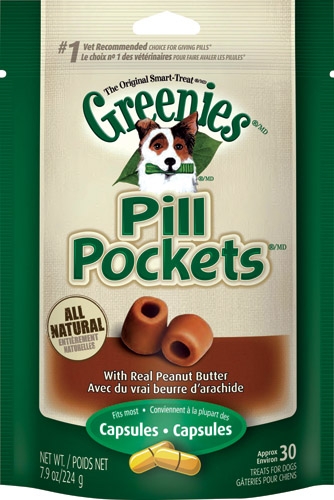Canine Greenies Pill Pockets PEANUT BUTTER Capsule  