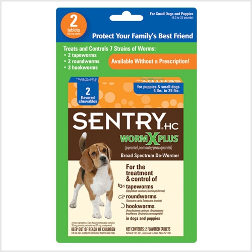 Sergeant's Sentry WormX/Small Dog 2pack 