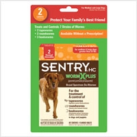 Sergeant's Sentry WormX/Large Dog 2pack 