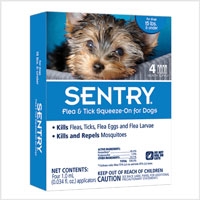 Sergeant's Sentry Natural Defense Flea & Tick Squeeze-on for Dogs/Puppies under 15lbs  