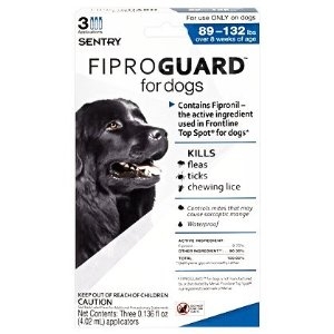 Sergeant's Fiproguard Flea & Tick Squeeze-On for Dogs 89-132lbs  