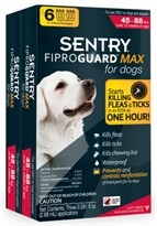 Fiprogd Max Dog 45-88 Red 2-3Pk