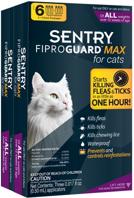 Fiproguard Max Cat Purple 2-3Pk