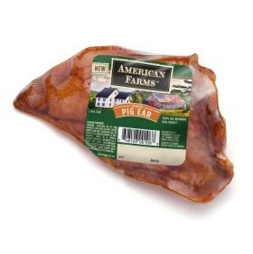 American Farms Bulk Wrapped Smk Pig Ear- 100Ct  