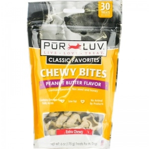 Sergeant's Purluv Chewy Bites Peanut Butter 6oz 