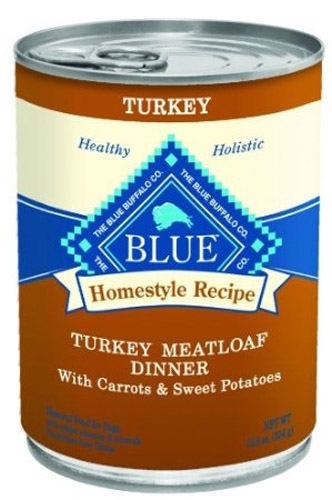 Blue Buffalo Homestyle Recipes Turkey Meatloaf Dog 12/12.5OZ