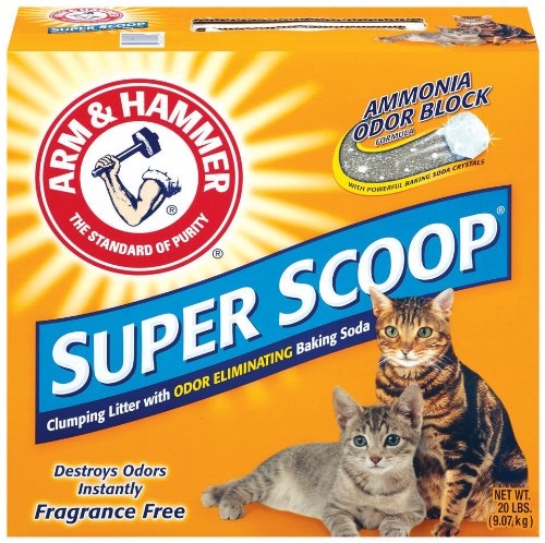 Arm & Hammer Superscoop Clump Unscented Litter  2/20 lb.