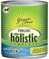 Canine Precise Holistic Complete Grain Free Turkey & Duck Canned 13.2 oz.  