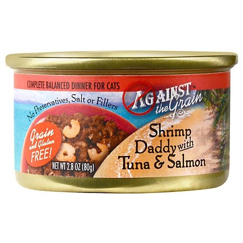 Evanger's Against the Grain  Shrimp Daddy W/ Tuna & Salmon Cat 24/2.8Oz  